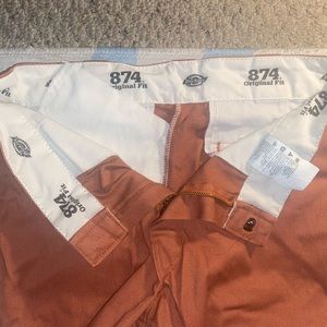 32 x 30 dickies 874 rust color